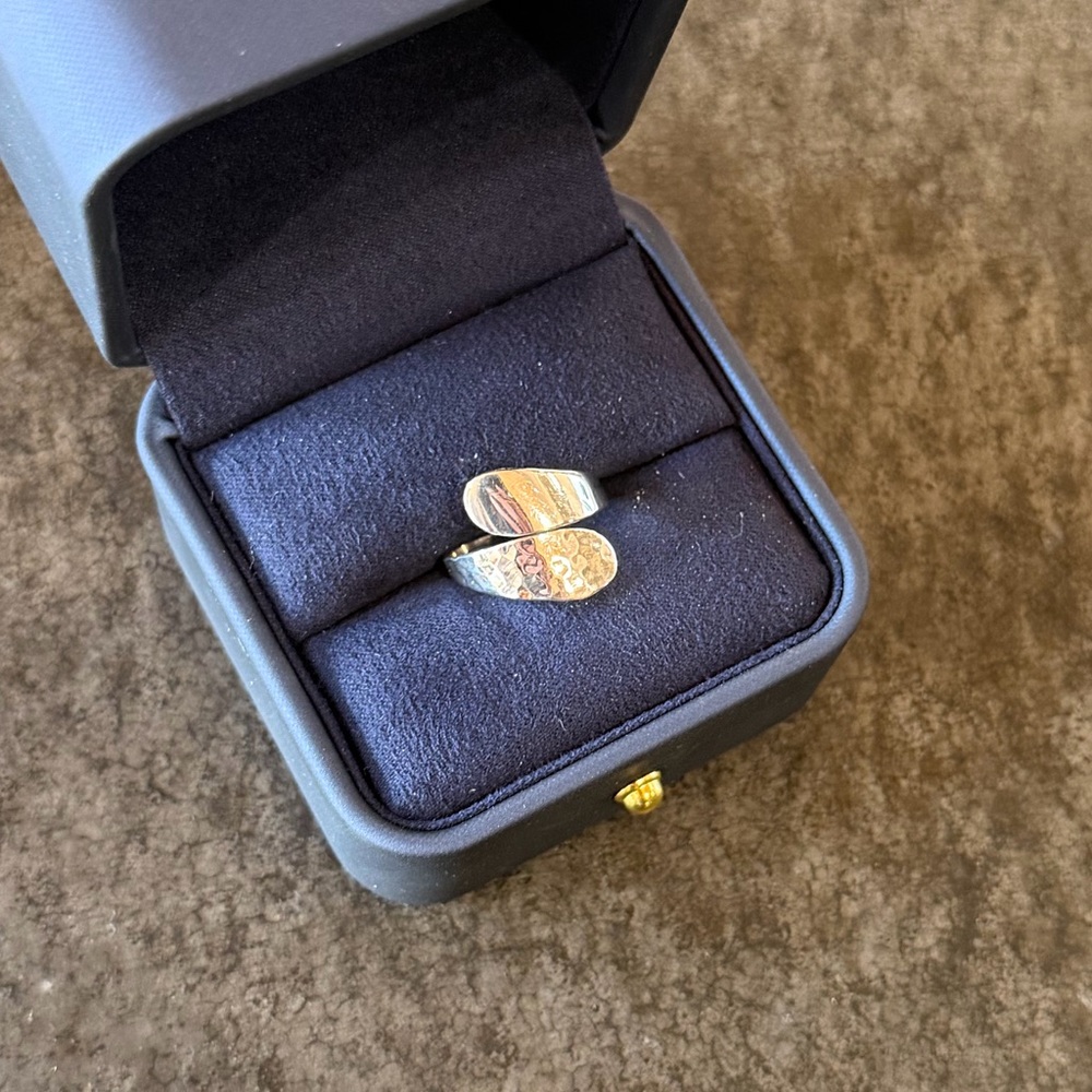 Sterling SILVER Wrap Adjustable Ring Size 7